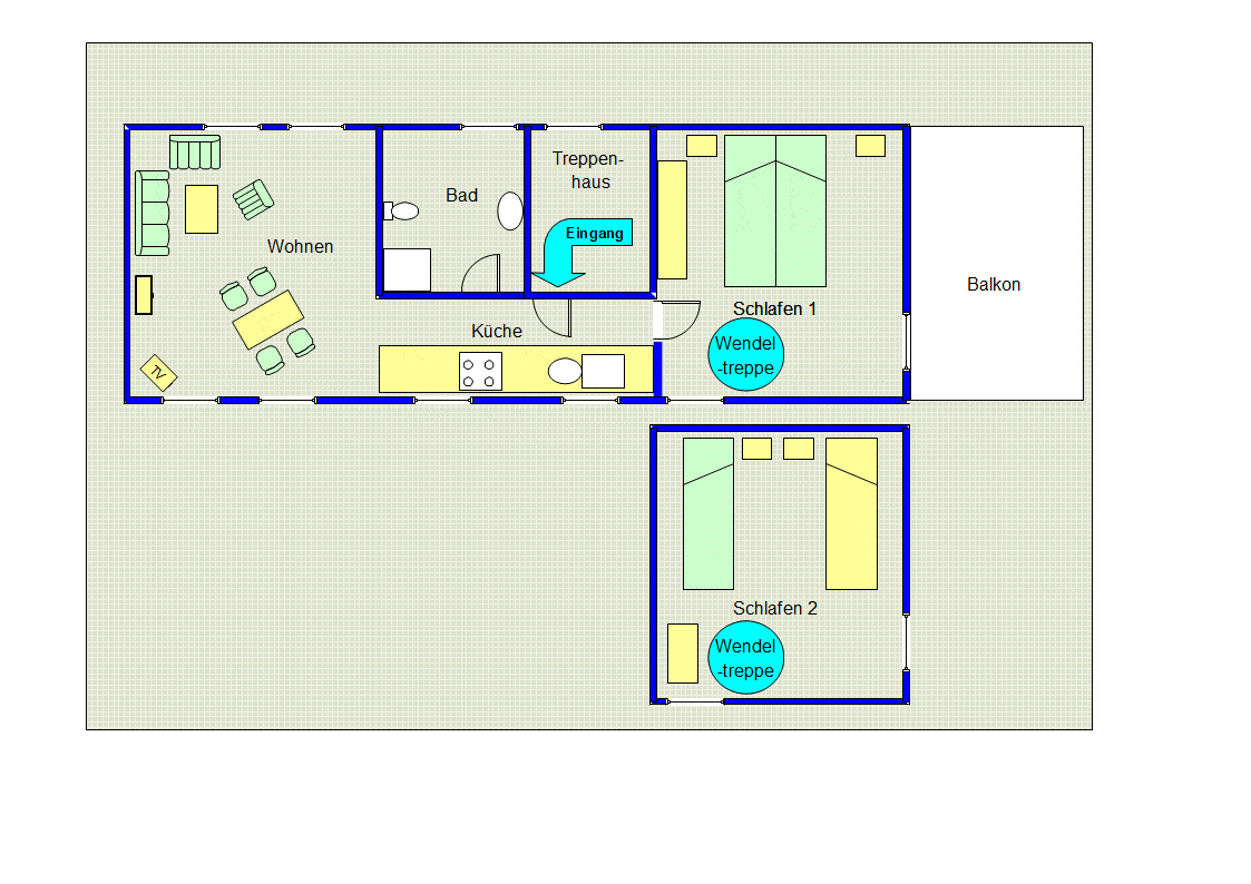 FeWo 70m² Fährstr. 16 Grundriss